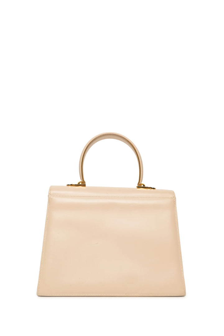 Salvatore Ferragamo Leather Kelly Top Handle Bag