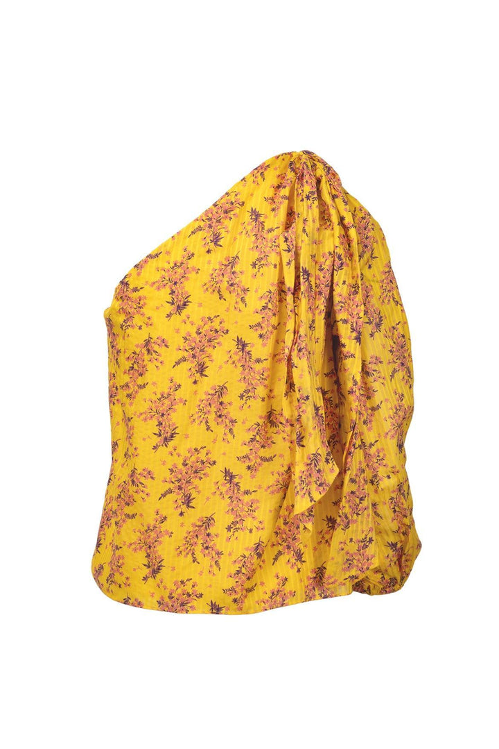 Ulla Johnson Size 2 Enid One Shoulder Floral Tops