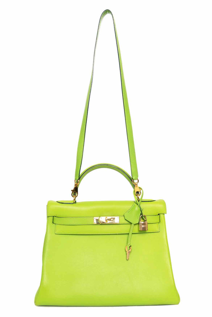 Hermes Vintage 1993 Lime Green Kelly 32