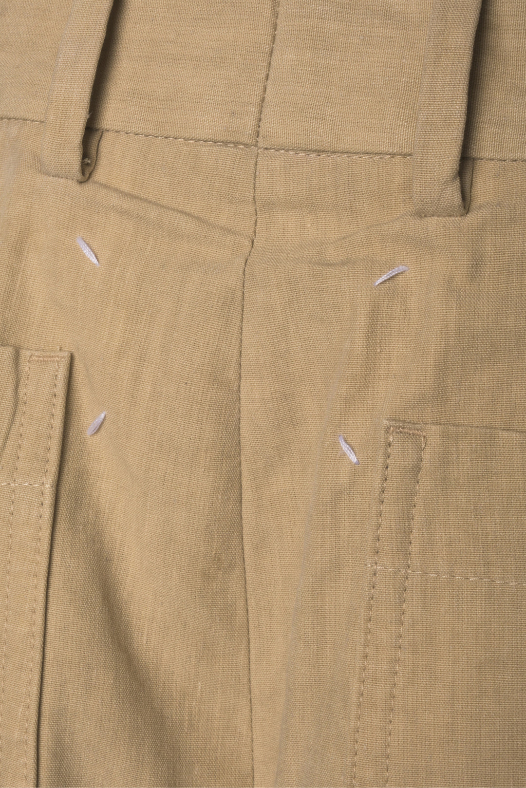 Maison Martin Margiela Size 46 Linen Blend Bermuda Shorts