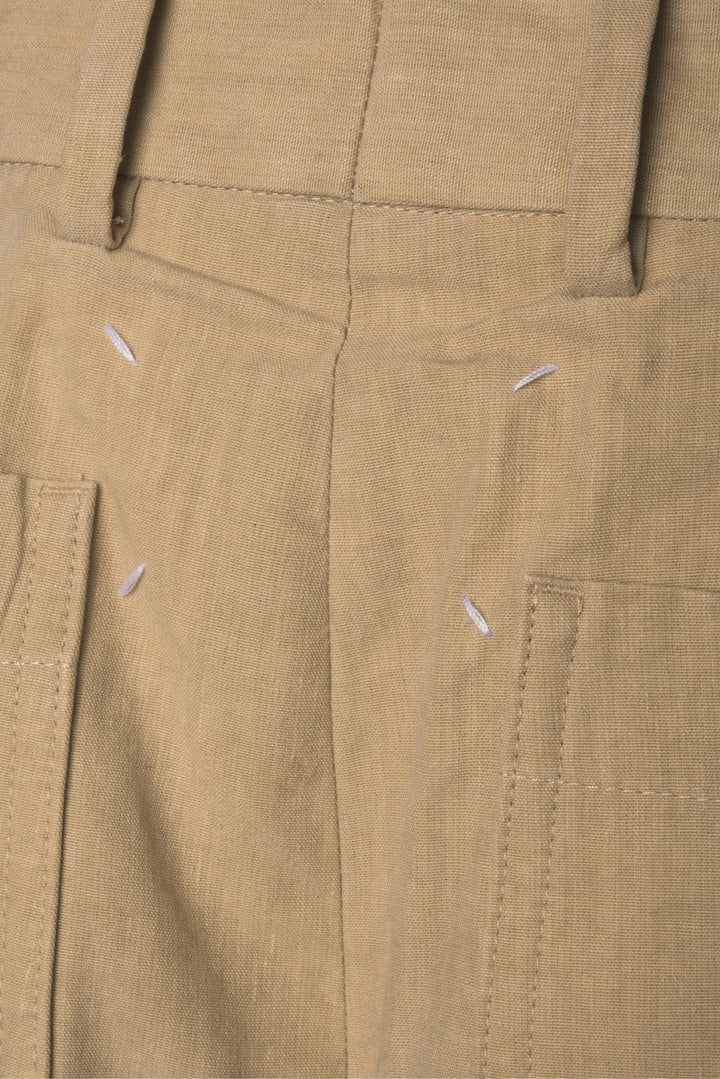Maison Martin Margiela Size 46 Linen Blend Bermuda Shorts