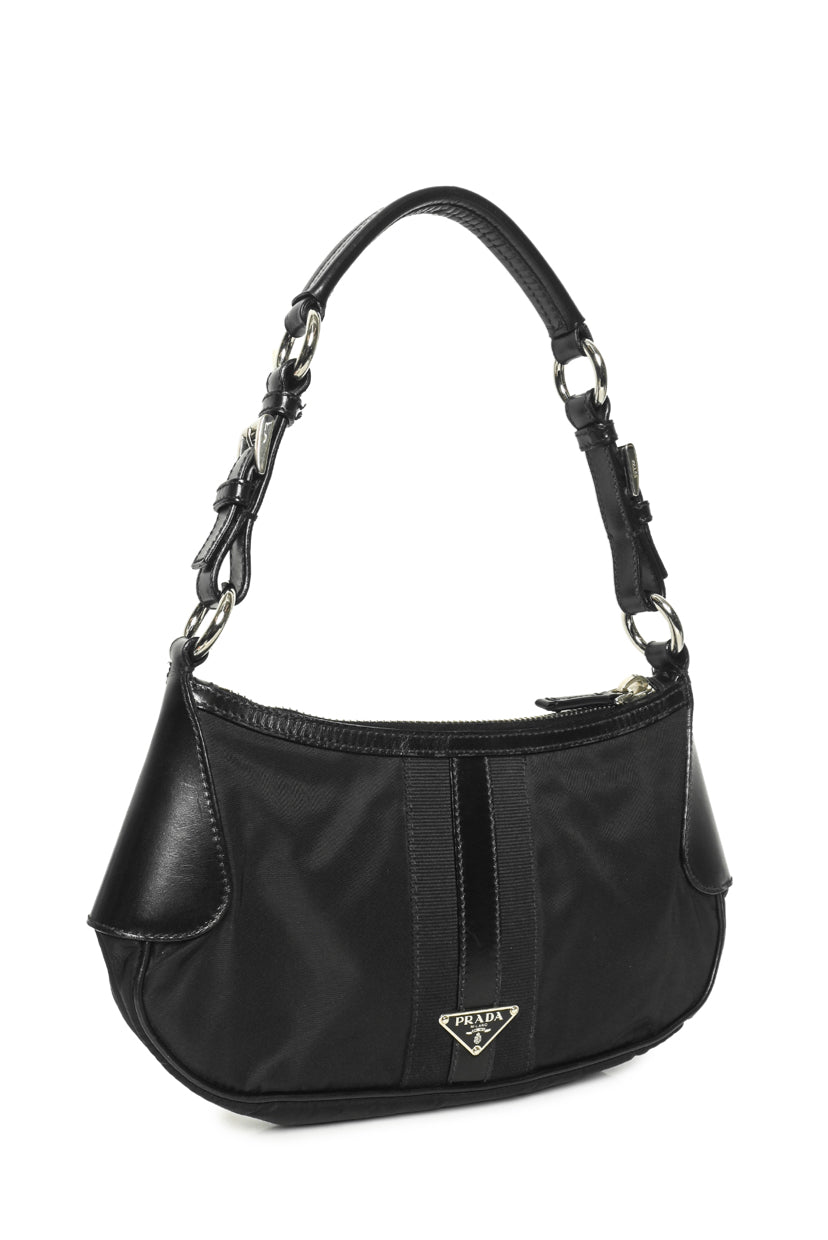 Prada Tessuto Nylon & Leather Shoulder Bag