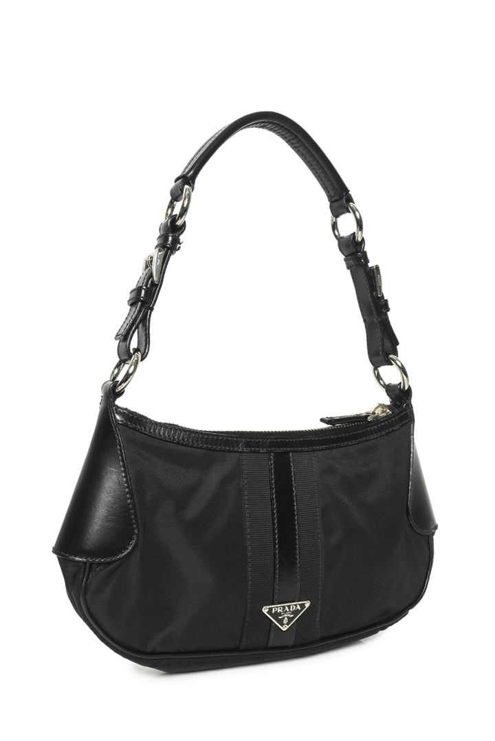 Prada Tessuto Nylon & Leather Shoulder Bag