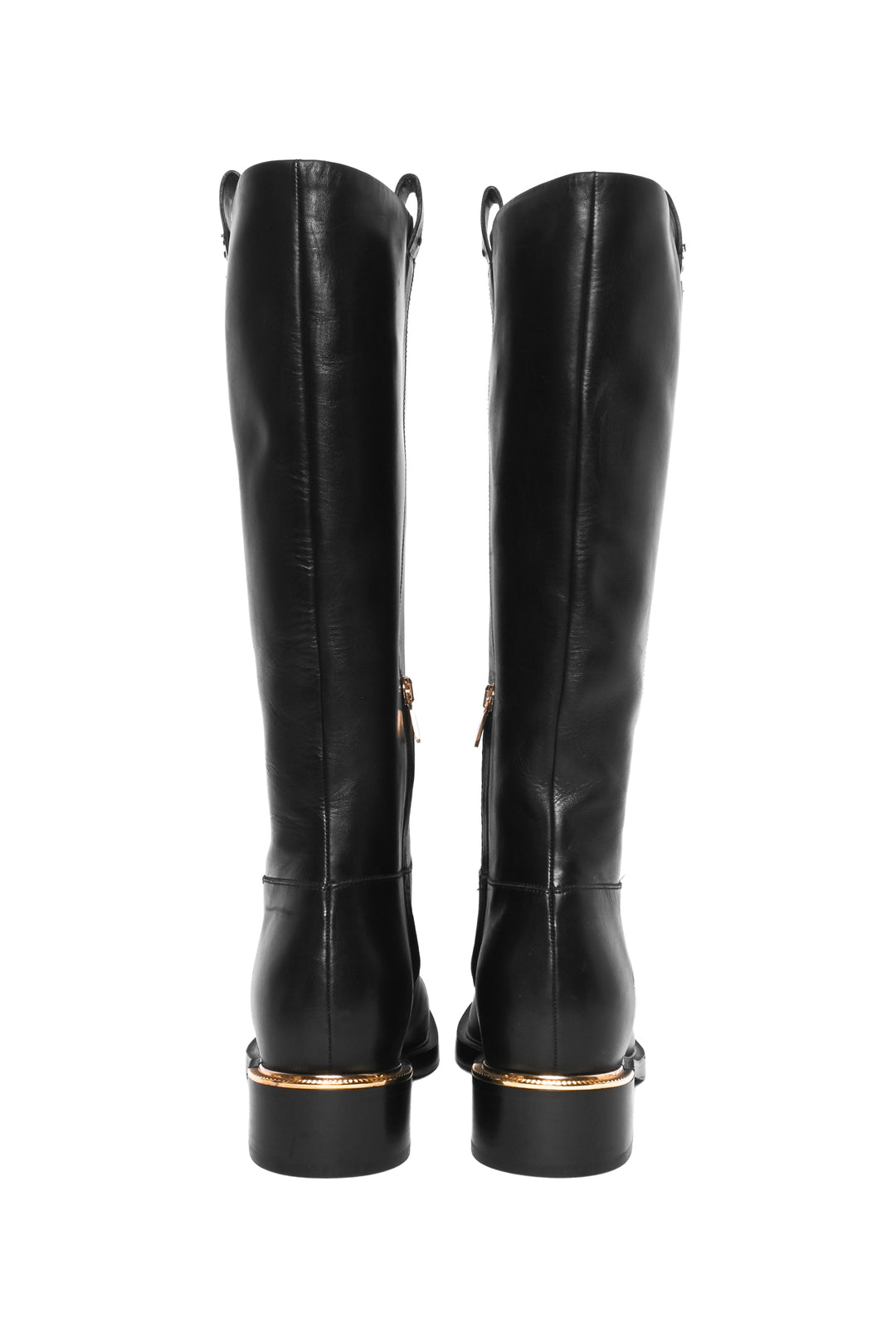 Salvatore Ferragamo Size 9 Liam Leather Knee Length Boots