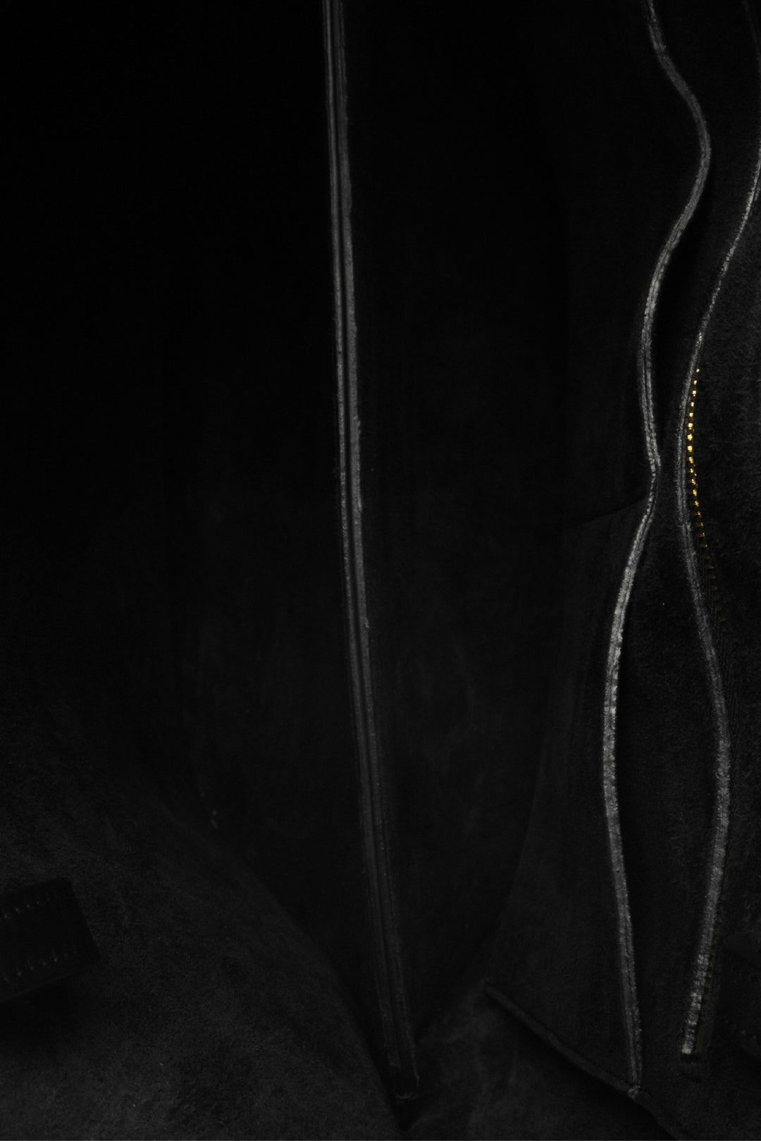 Celine 2015 Smooth Leather Curved Tote Bag