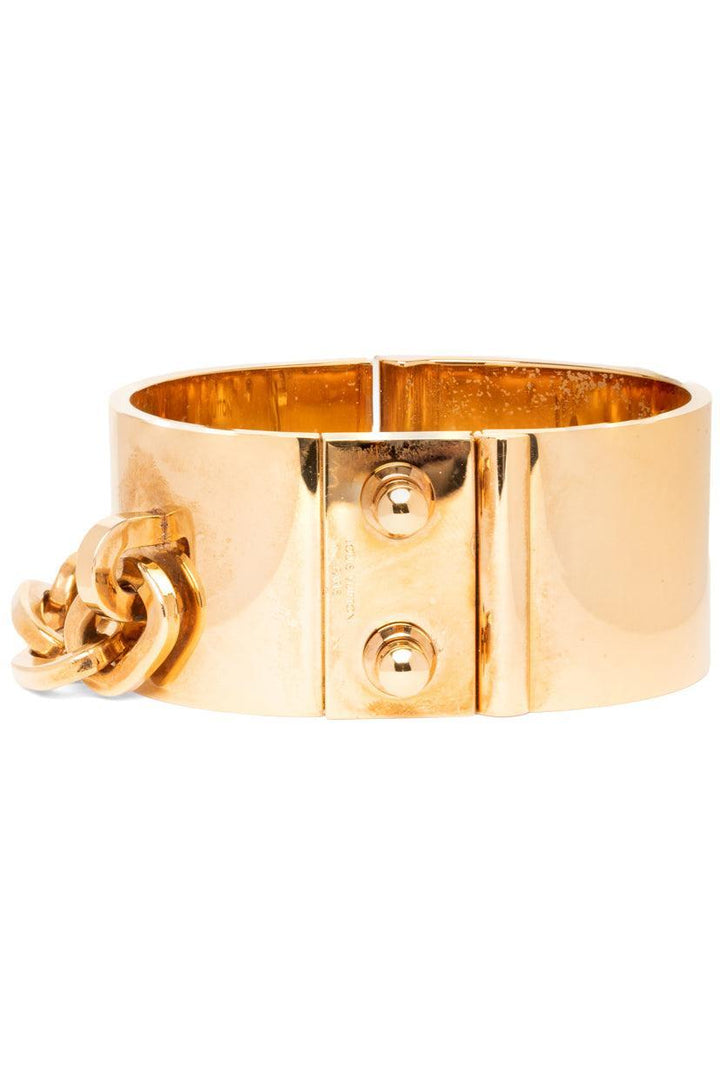 Louis Vuitton Gold Lock Me Manchette Cuff Bracelet