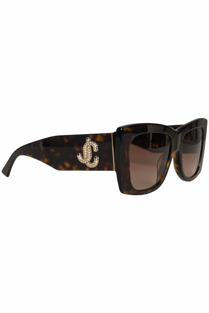 Jimmy Choo Juliana Brown Havana Square Sunglasses