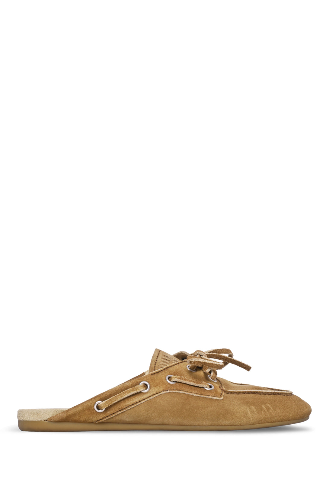 Miu Miu Size 37 Faded Suede Bow Accent Mules
