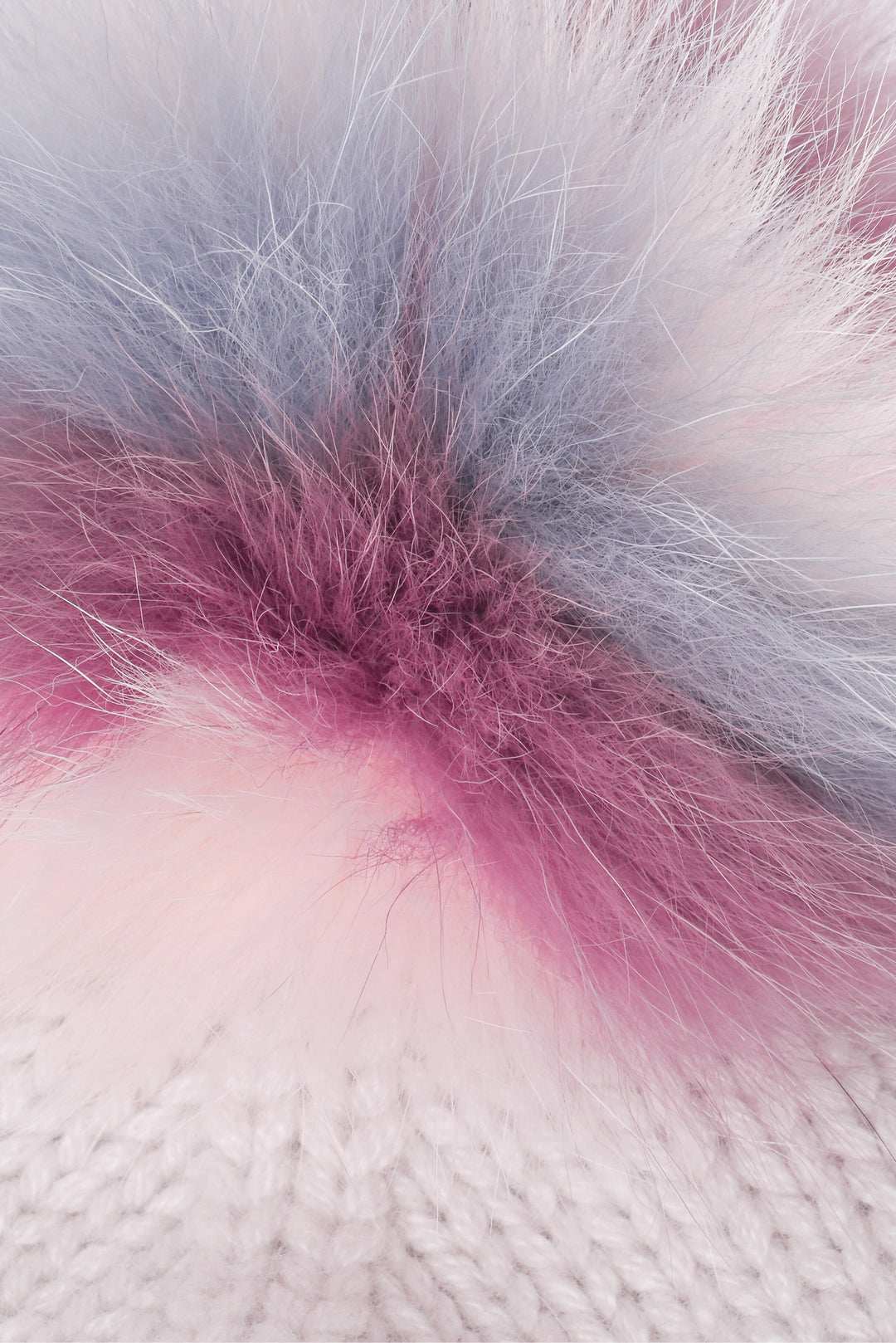 Loro Piana Size OS Fox Pom Pom Cashmere Beanie