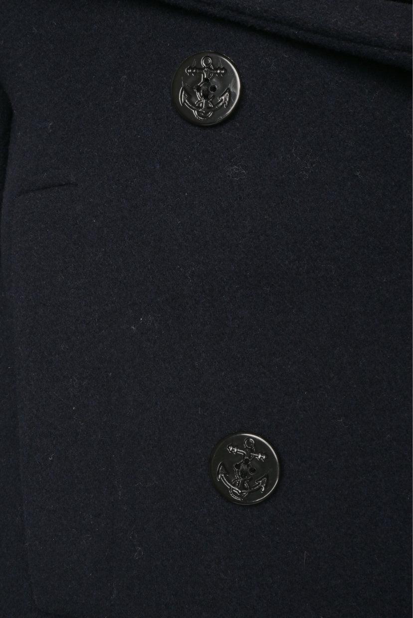 Sandro Size 34 Quilted Collar Wool Blend Coat