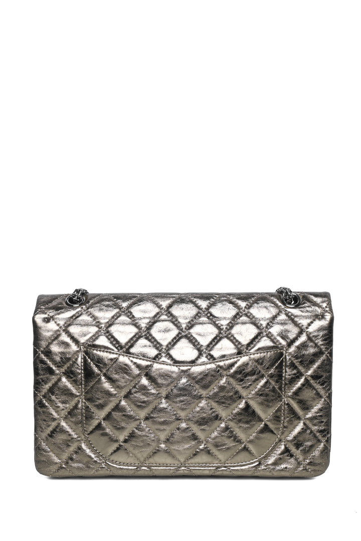 Chanel 2006-2008 Metallic Aged Calfskin Quilted 2.55 Reissue Double Flap Bag