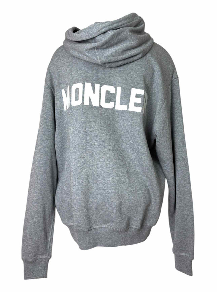 Moncler Size XS Grey Logo Hooded Sweatshirt