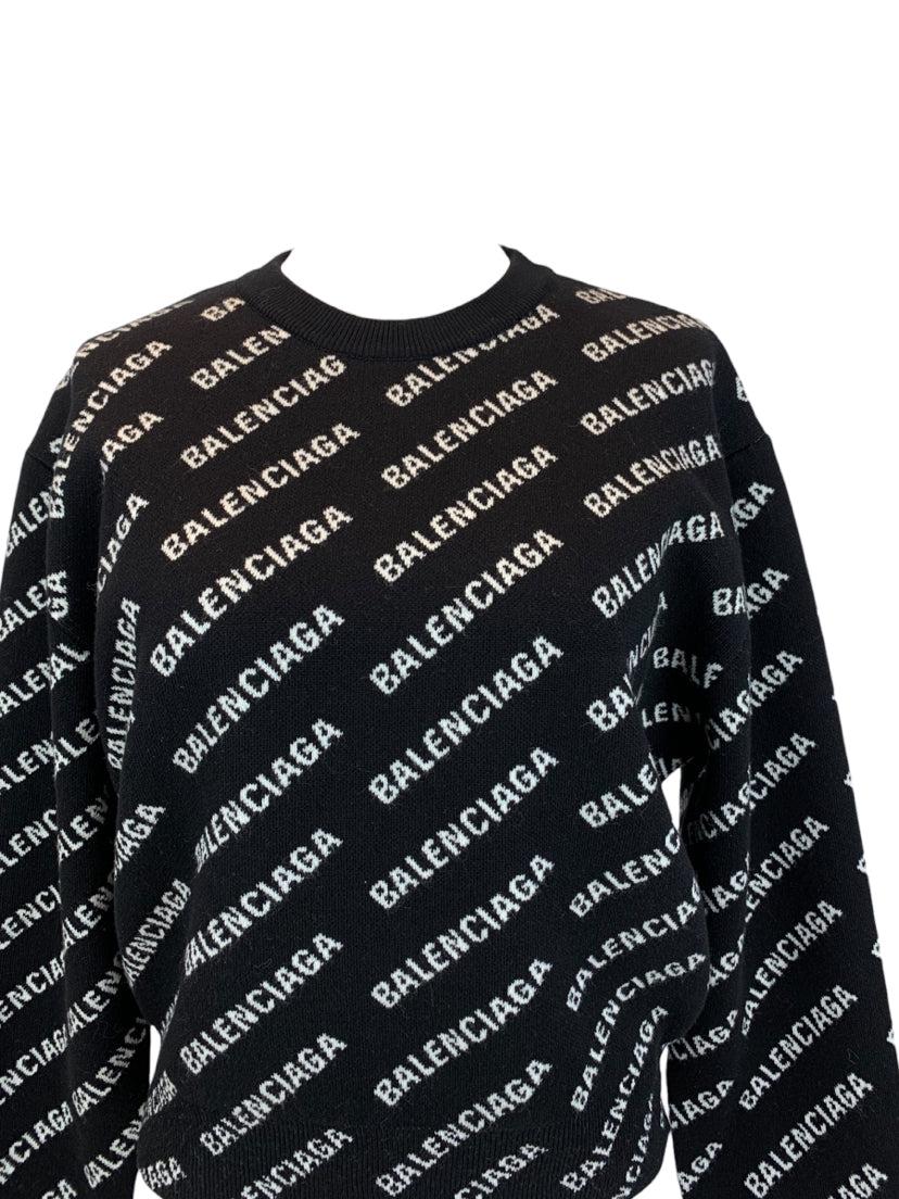 Balenciaga Size M BB Monogram Sweater