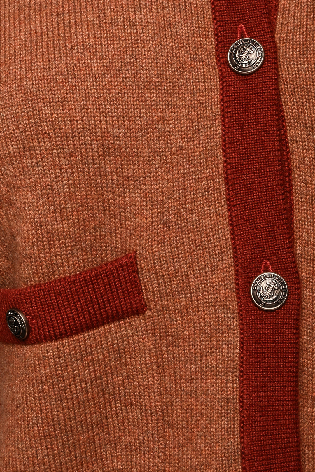 Chanel Size 36 2018 Two Tone Cashmere Cardigan
