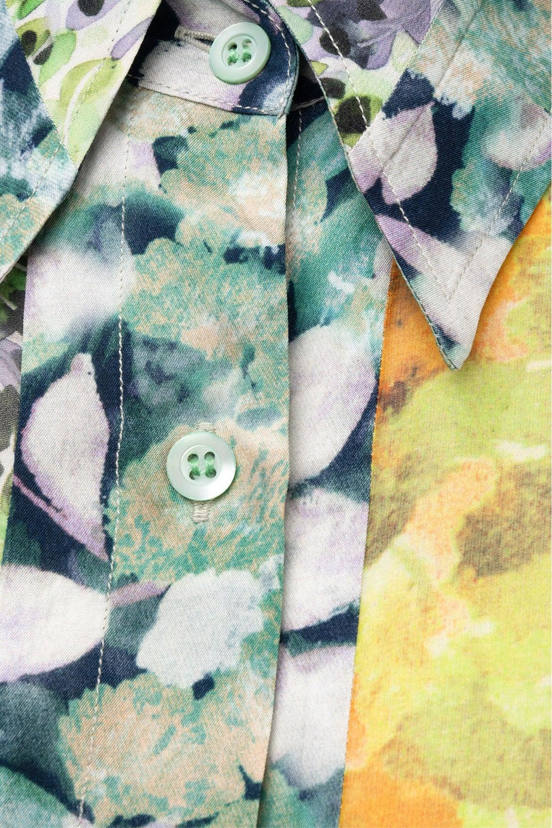 Dries Van Noten Size 40 Celinda Silk Blend Patchwork Floral Print Blouse