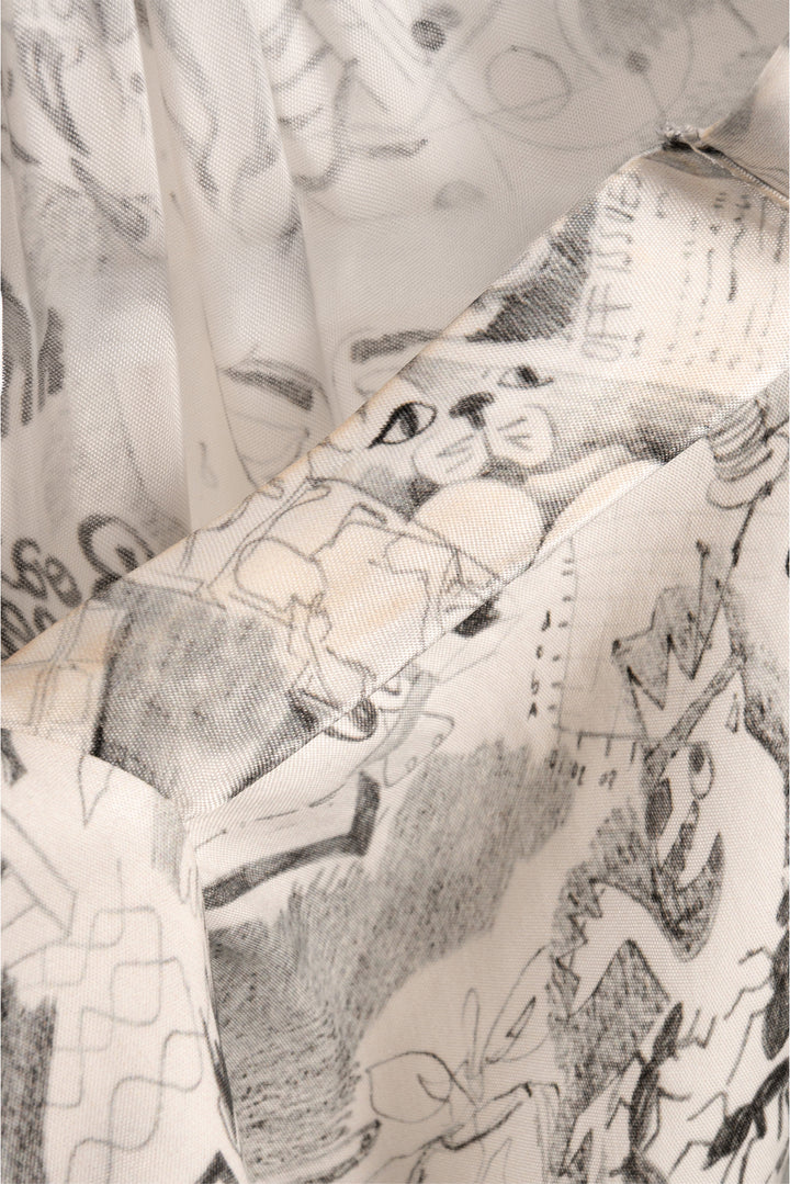 Off White Size 38 Graphite Flowing Shirt