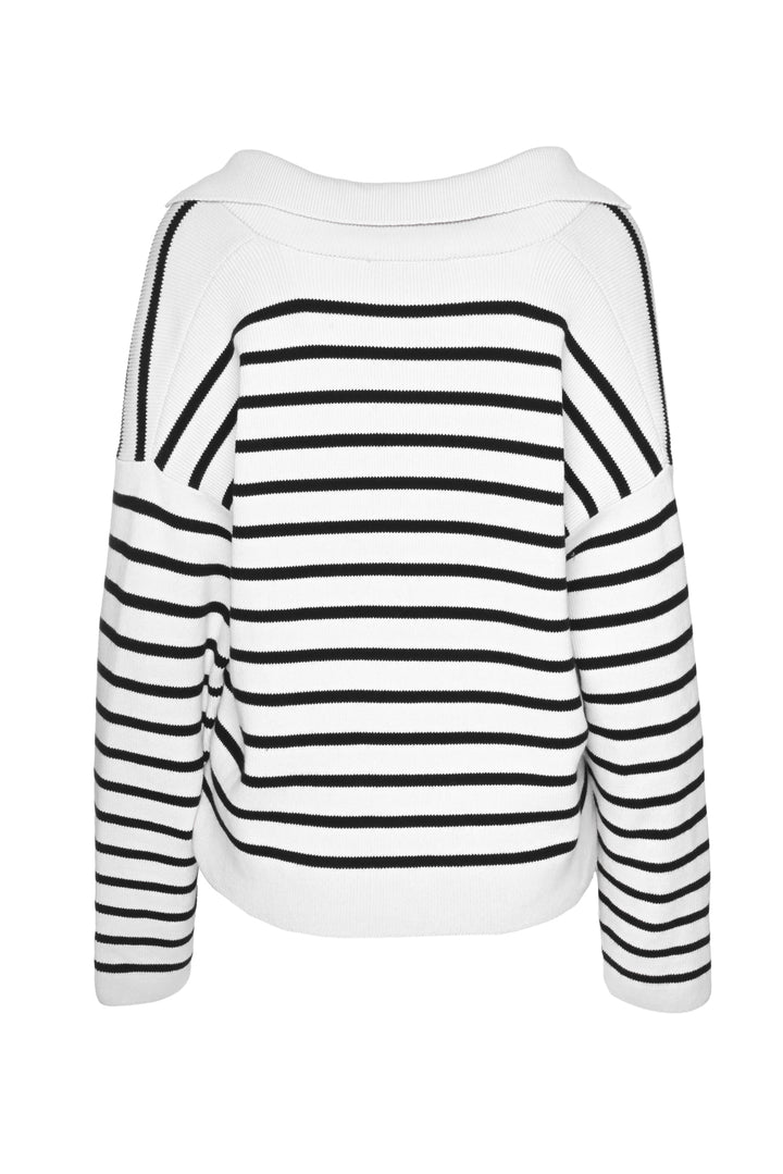 Ami Size S Striped Sailor Polo Sweater