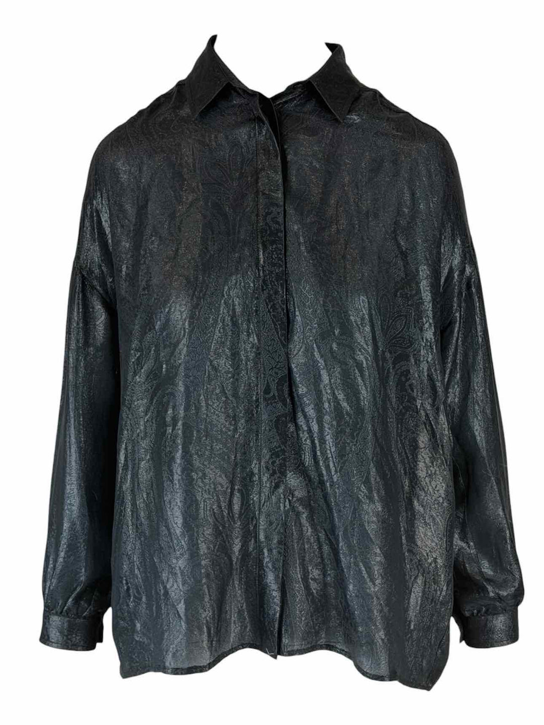 Gucci Size 38 2013 Shimmer Pattern Blouse
