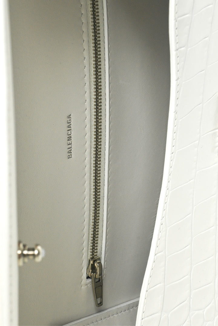 Balenciaga F/W 2020 Croc Embossed Leather Ghost Sling Shoulder Bag