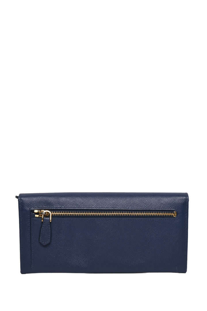 Prada Saffiano Leather Continental Flap Wallet