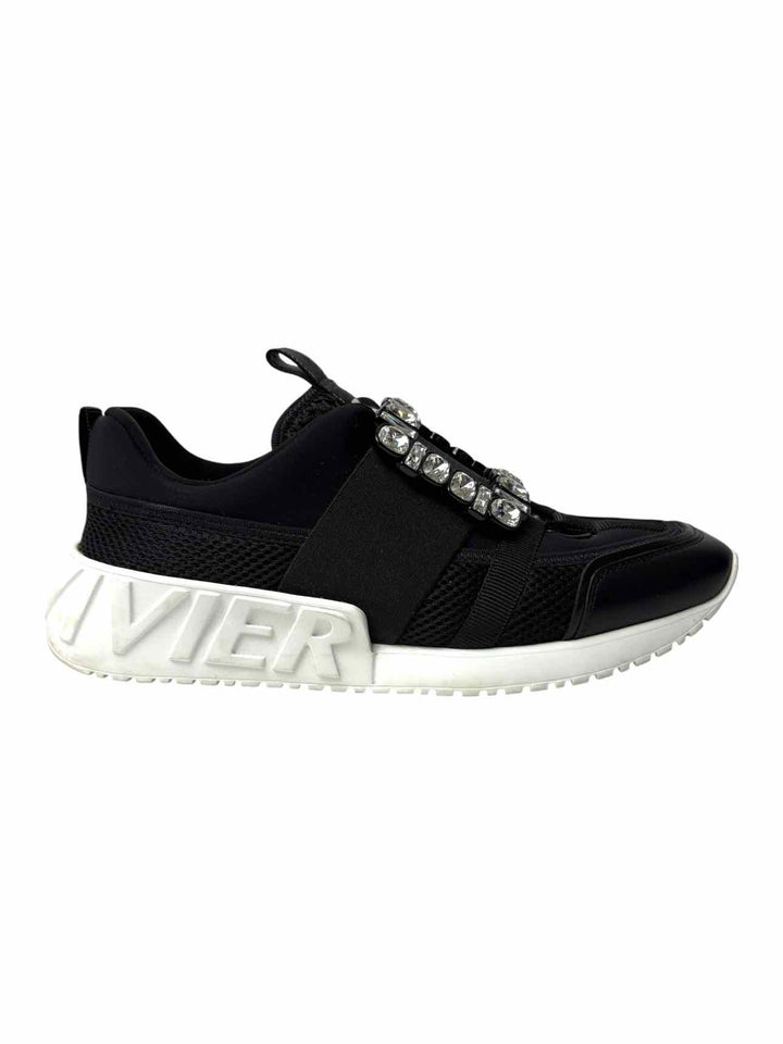 Roger Vivier Crsytal Embellished Buckle Size 40 Sneaker