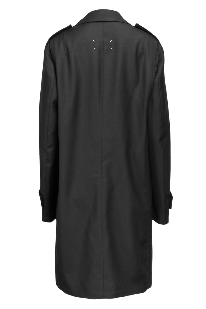 Maison Margiela Size 42 Men's Wool & Mohair Blend Trench Coat