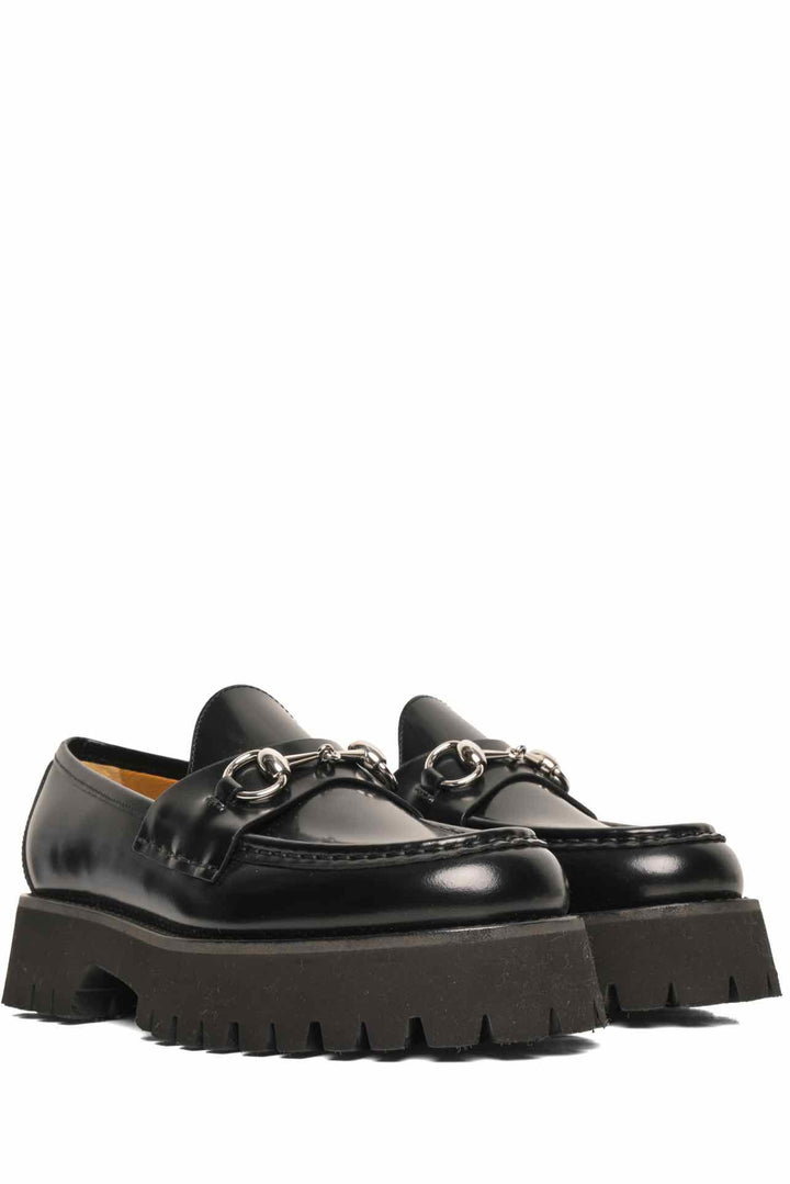 Gucci Size 37 Horsebit Platform Loafers