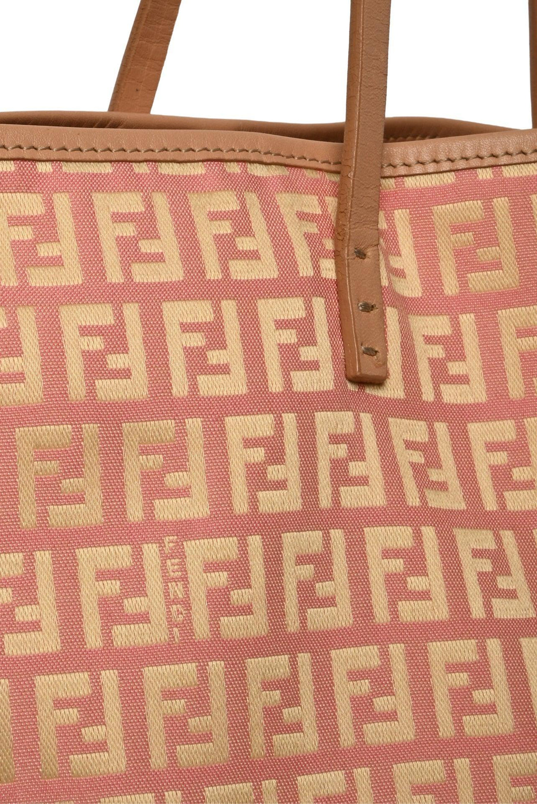 Fendi Fendi Pink Zucchino Fabric Tote