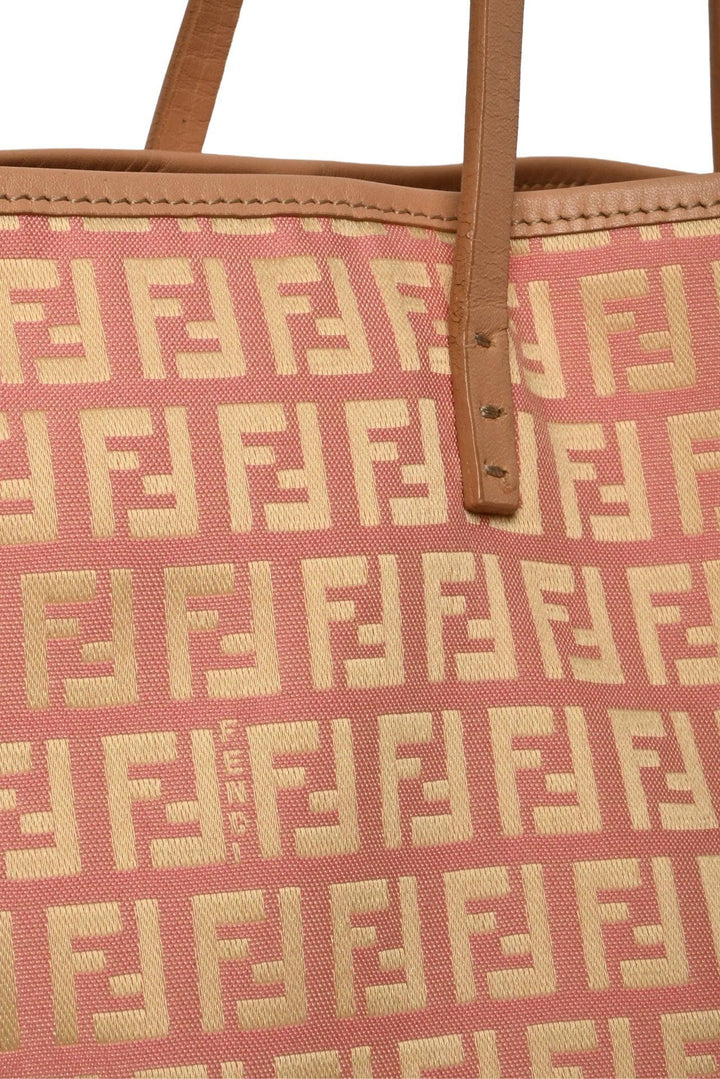 Fendi Fendi Pink Zucchino Fabric Tote