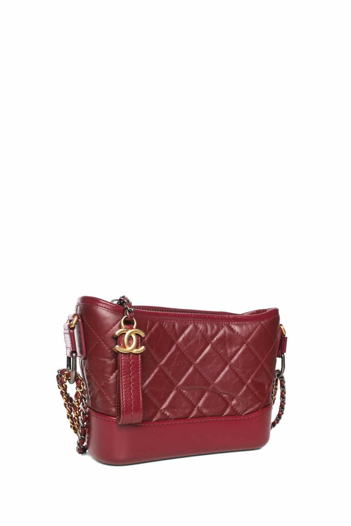 Chanel 2019 Small Gabrielle Rogue Red Chain Hobo