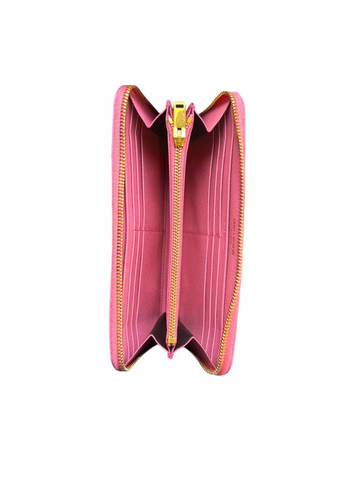 Saint Laurent Cassandre Matelasse Zip-Around Leather Wallet