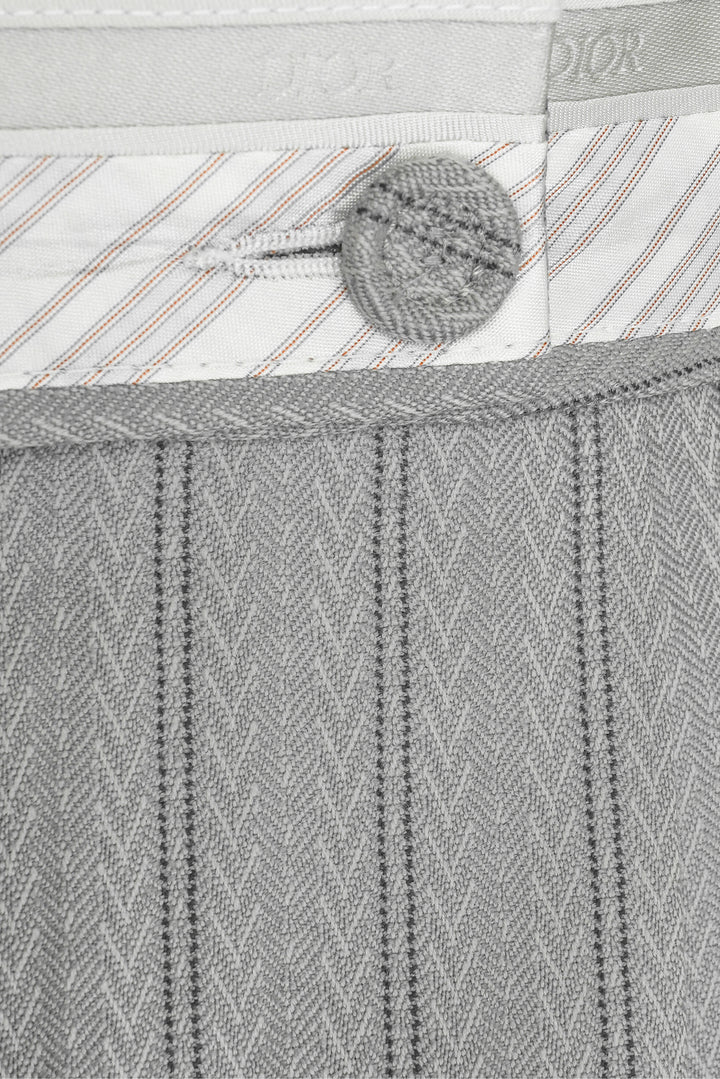 Dior Size 32 Men's Logo Striped Suit Shorts