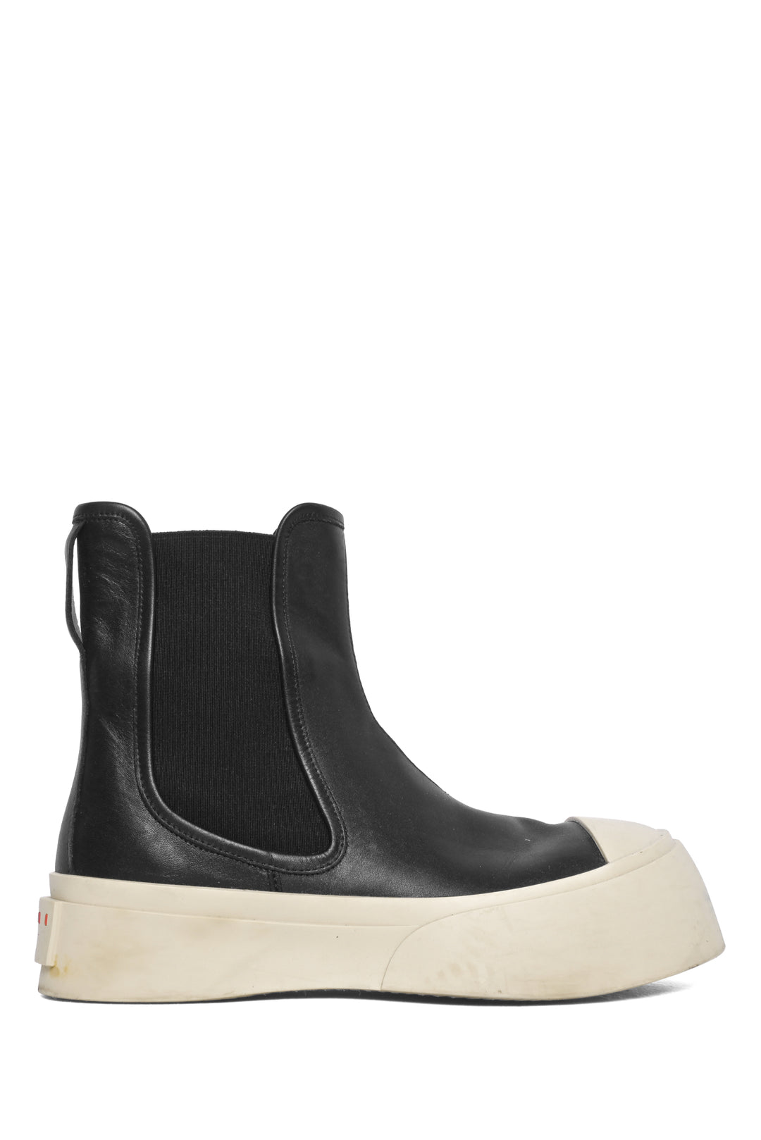 Marni Size 37 Pablo Leather Chelsea Ankle Boots
