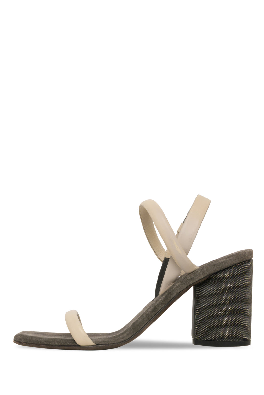 Brunello Cucinelli Size 40 Monili Block Heel Sandals