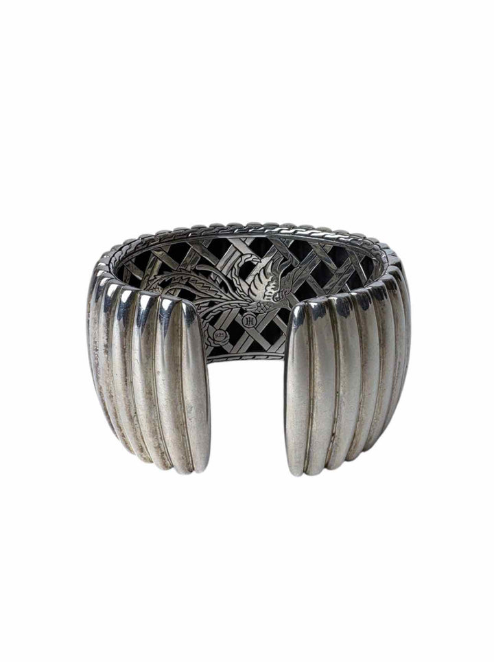 John Hardy Sterling Silver Wide Bedleg Cuff Bracelet