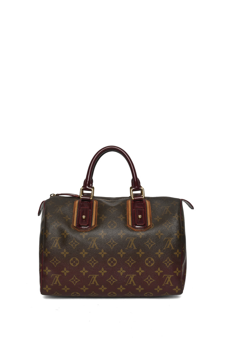 Louis Vuitton 2007 Limited Edition Bordeaux Monogram Mirage Speedy 30