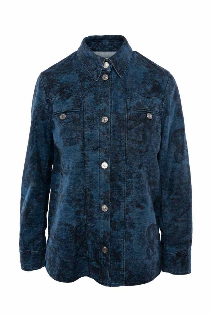 Christian Dior Size 2 2019 Printed Denim Jacket