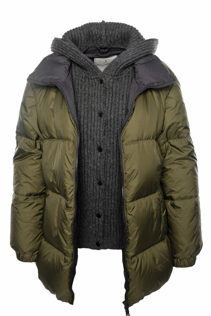 Brunello Cucinelli Size 36 Quilted 2-in-1 Down Jacket