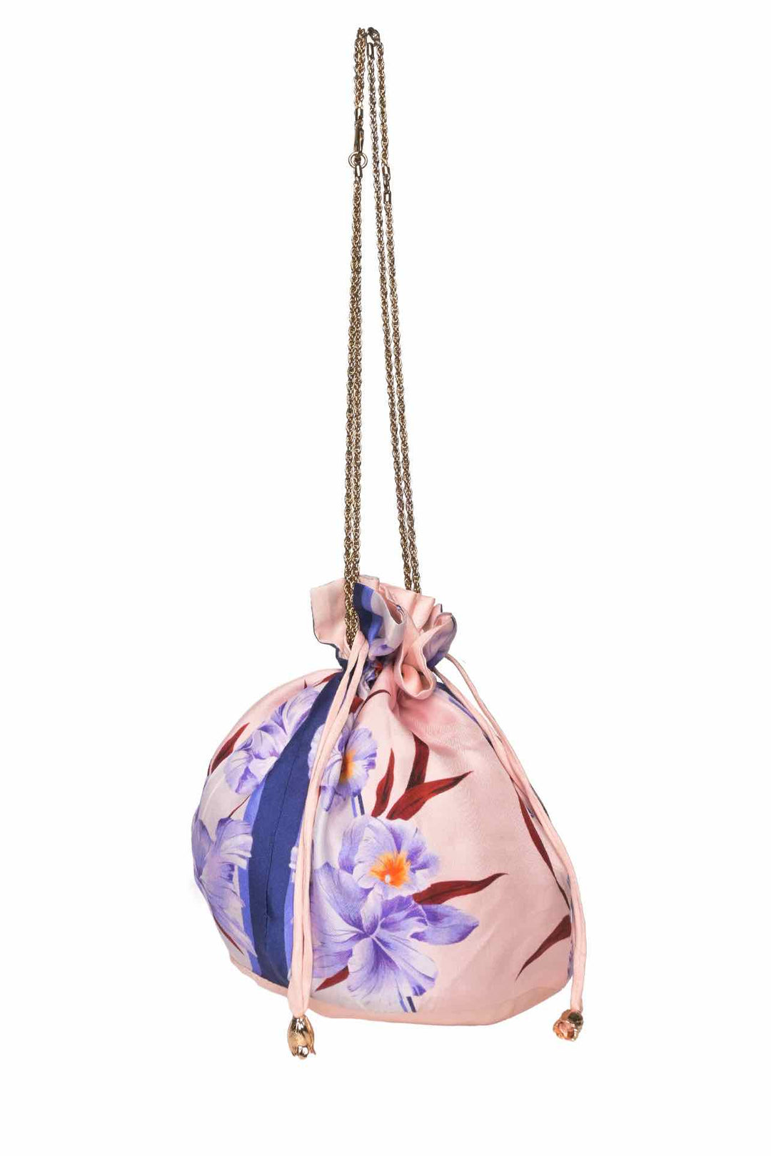 Zimmermann Floral Silk Bucket Pouch