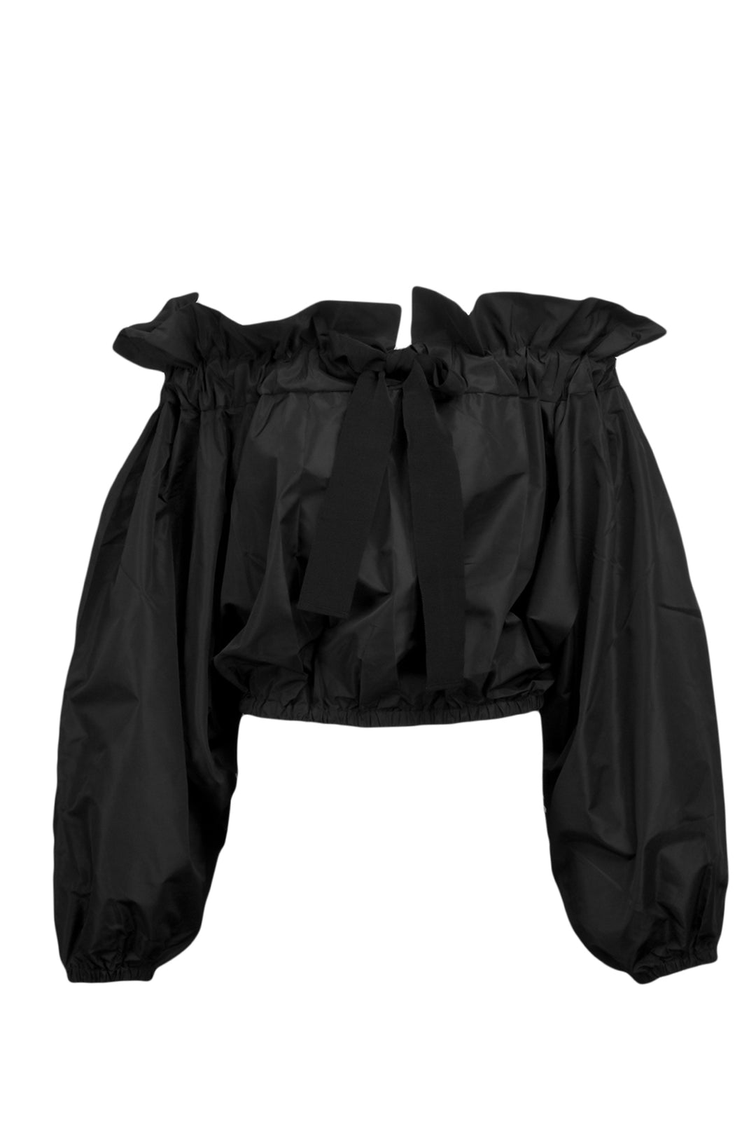 Patou Size 36 Grosgrain Puff Sleeve Tops