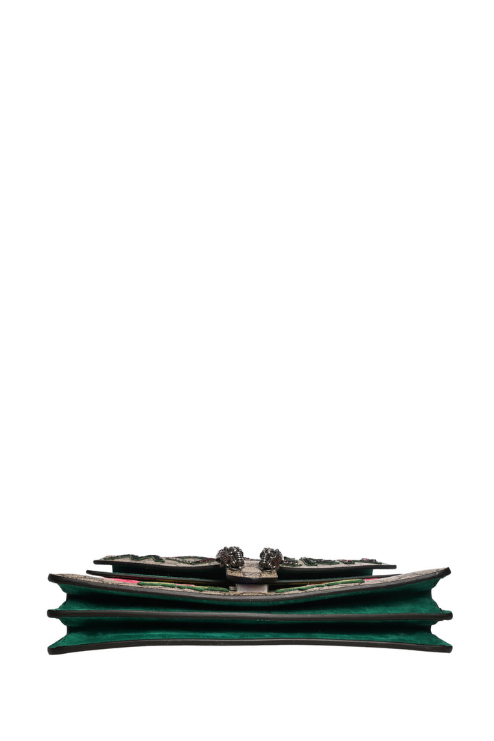 Gucci GG Supreme Embroidered Medium Dionysus Shoulder Bag
