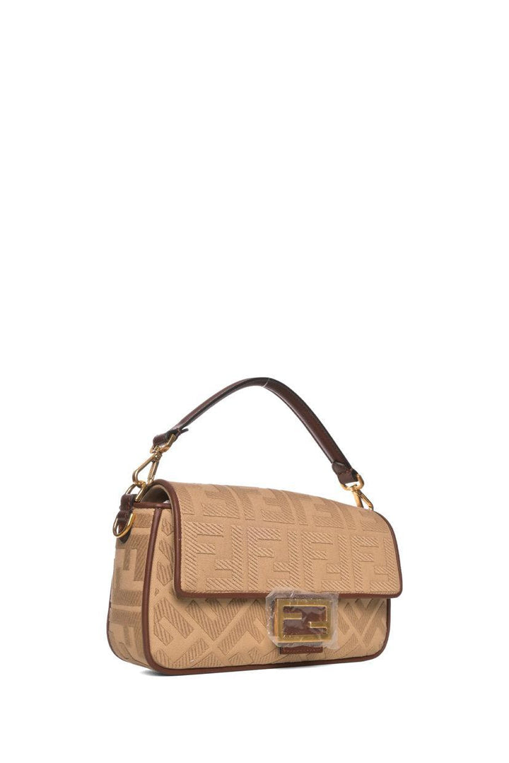 Fendi Sardinian Jacquard Vitello FF Baguette Bag