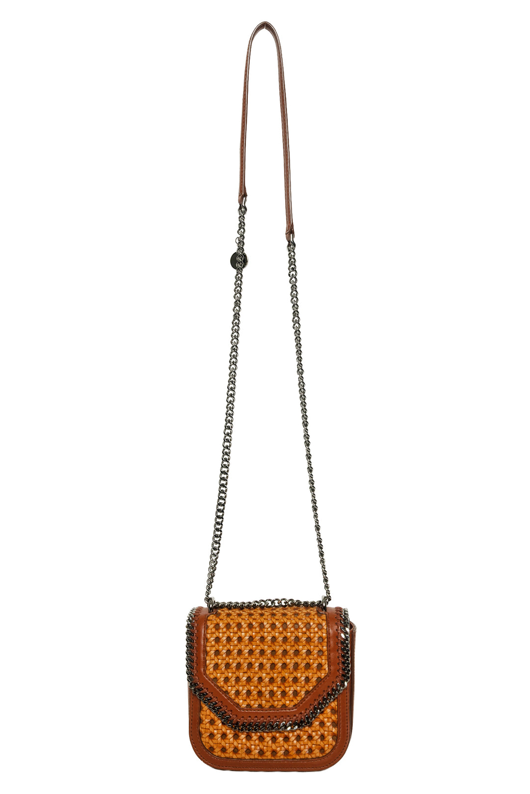 Stella Mccartney Falabella Box Wicker Basket Crossbody Bag