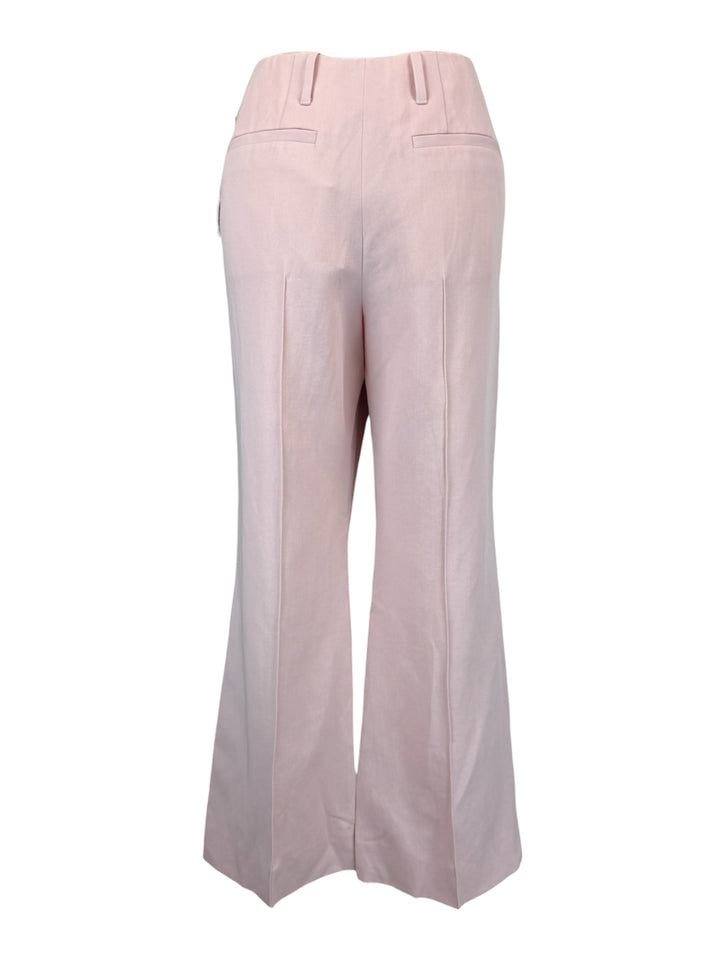 Dries Van Noten Size 40 Cropped Pleated Wool-Blend Twill Straight-Leg Pants