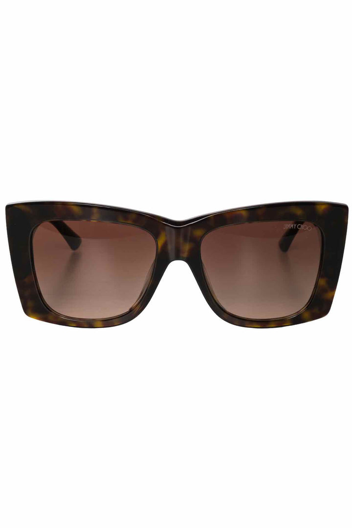 Jimmy Choo Juliana Brown Havana Square Sunglasses