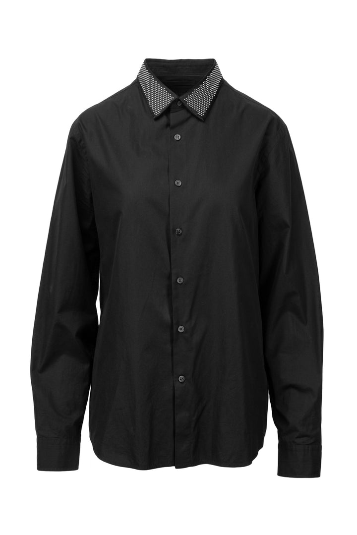 Alexander Mcqueen Size XL Men's 2015 Embellished Collar Shirt Long Sleeve