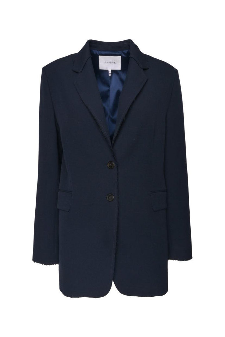 Frame Size XS Oversized Raw-Edge Blazer