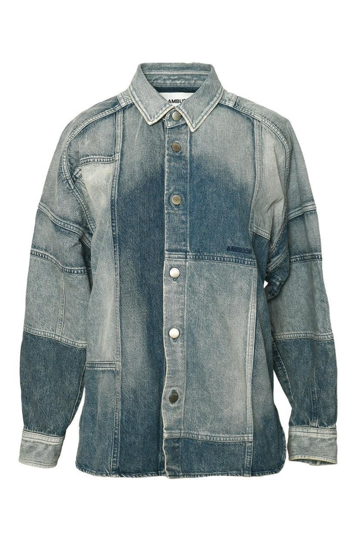 Ambush Size XS Men's Patchwork Denim Shirt Jacket