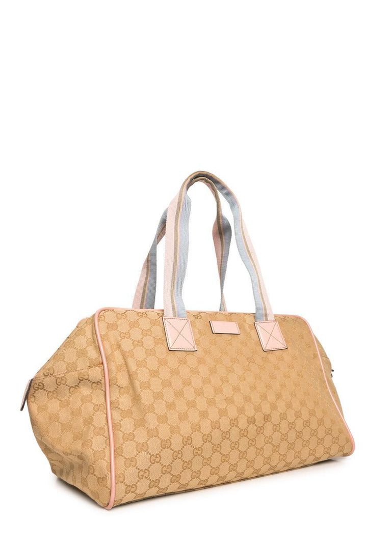 Gucci GG Monogram Web Medium Collapsable Carry On Duffle Bags