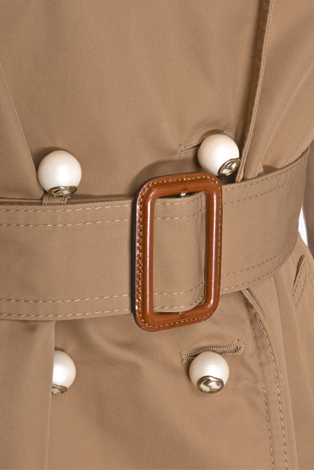 Gucci Size 42 2015 Pearl Button Trench Coat